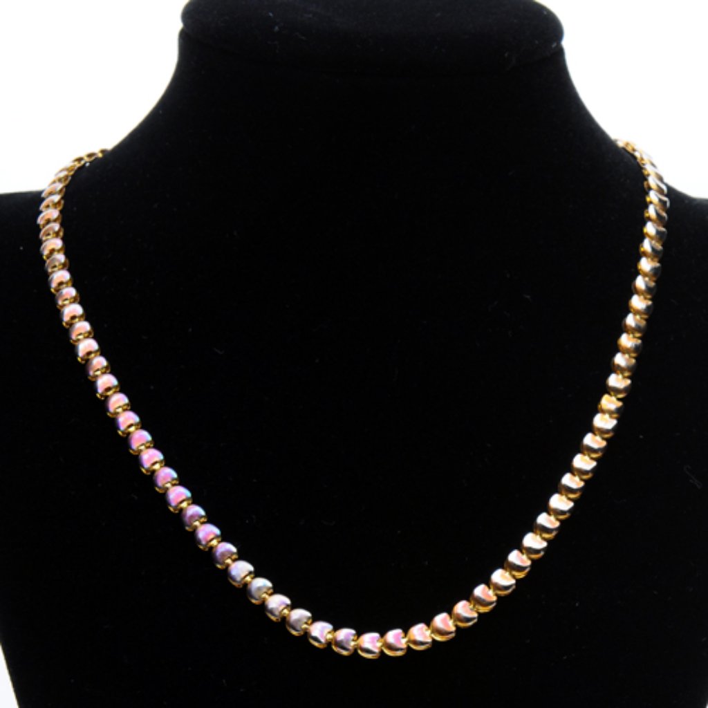 Gold Tone Heart Chain Necklace - Free With Purchase*